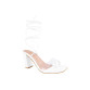 Elegant Transparent Block & Strappy Heel Sandal for Women